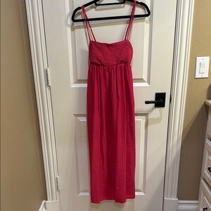 Red Spaghetti Strap Dress